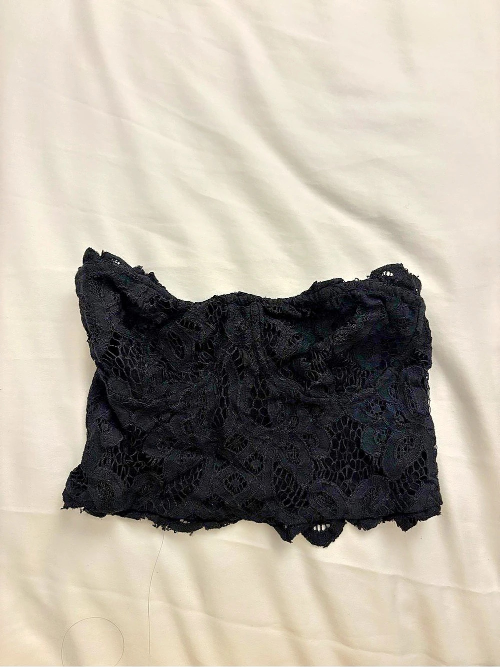 FP Black Lace Crop Top